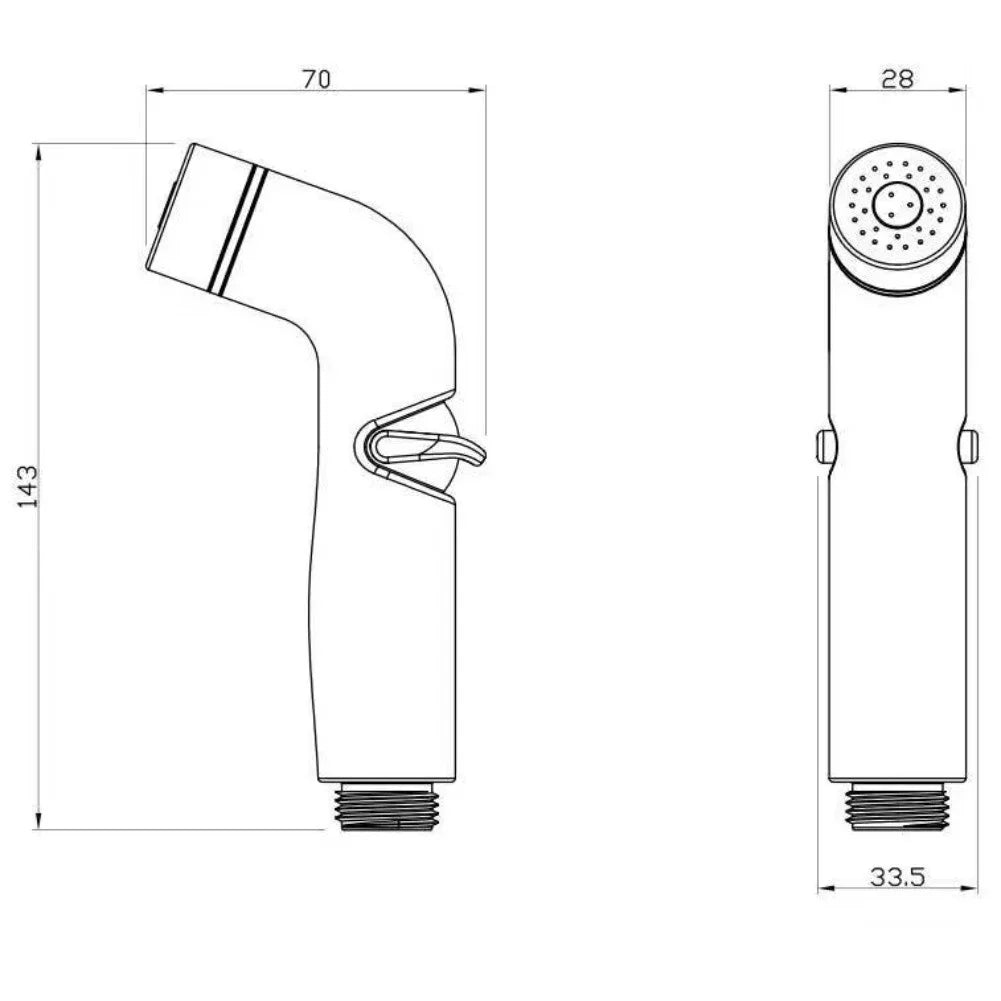 Adjustable Flow Toilet Bidet Sprayer – Handheld Health Faucet & Shower Head for Bathroom Accessories