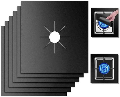 Gas Stove Protector Mats – 1/4/6/8PCS Cooker Liner for Kitchen Stovetop Cleaning