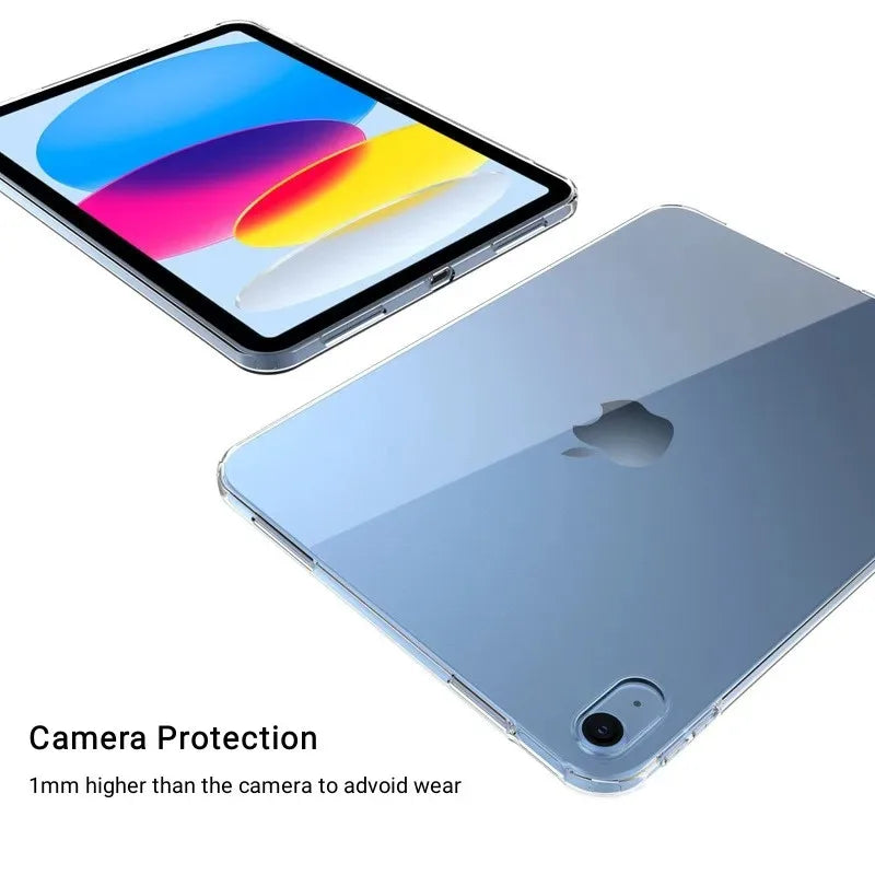 Ultra Thin Transparent Case for iPad Mini 6, Pro 11 (2024/2022), Air 6/5/4, 10.9", 10.2" 7/8/9/10th Gen, Pro 10.5