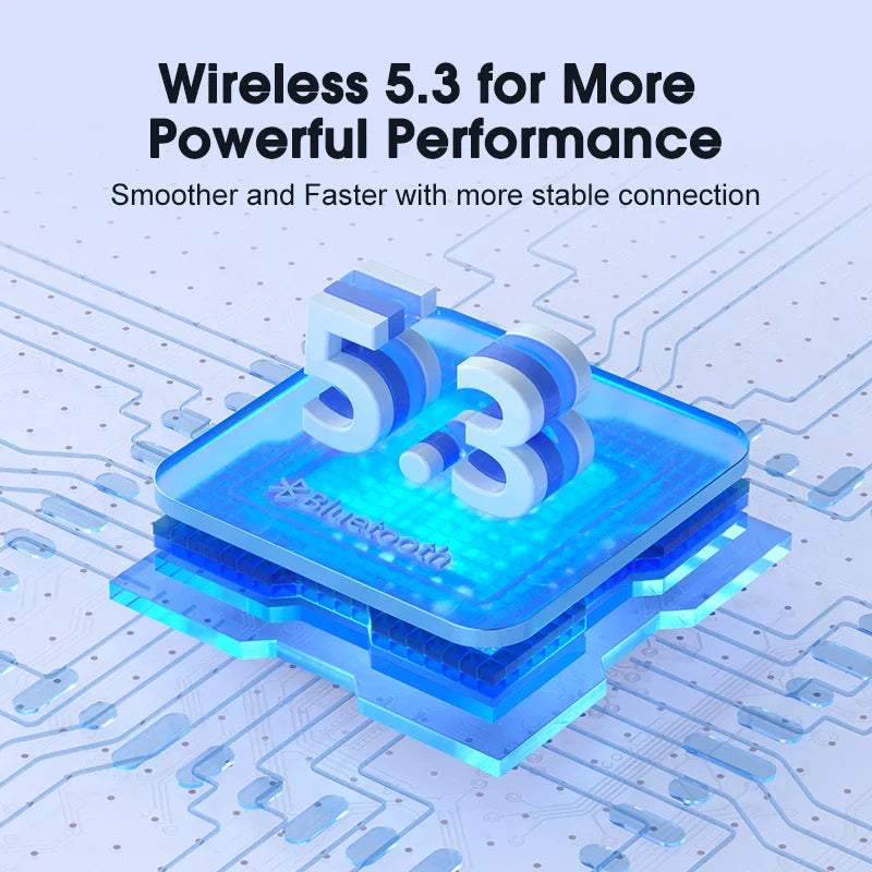 QCY T13 ANC Wireless Earphones - Bluetooth 5.3 TWS Noise Cancellation Headphones, 4 Mics ENC In-Ear Handfree Earbuds