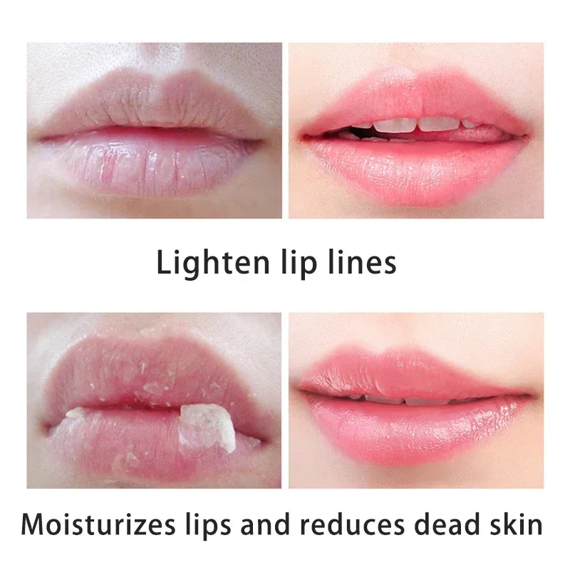 Summer Moisturizing Lip Sleeping Mask with Brush – Long-Lasting Nourishing Lip Balm for Dry, Cracked Lips, Hydrating Unisex Lip Care Treatment