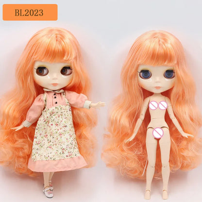 ICY DBS Blyth Doll – 1/6 BJD Customized Nude Joint Body, White Skin Glossy & Matte Face, 30cm Girl Toy Gift