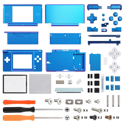 eXtremeRate Replacement Full Housing Shell for Nintendo DS Lite – Case Cover with Buttons & Screen Lens for NDSL