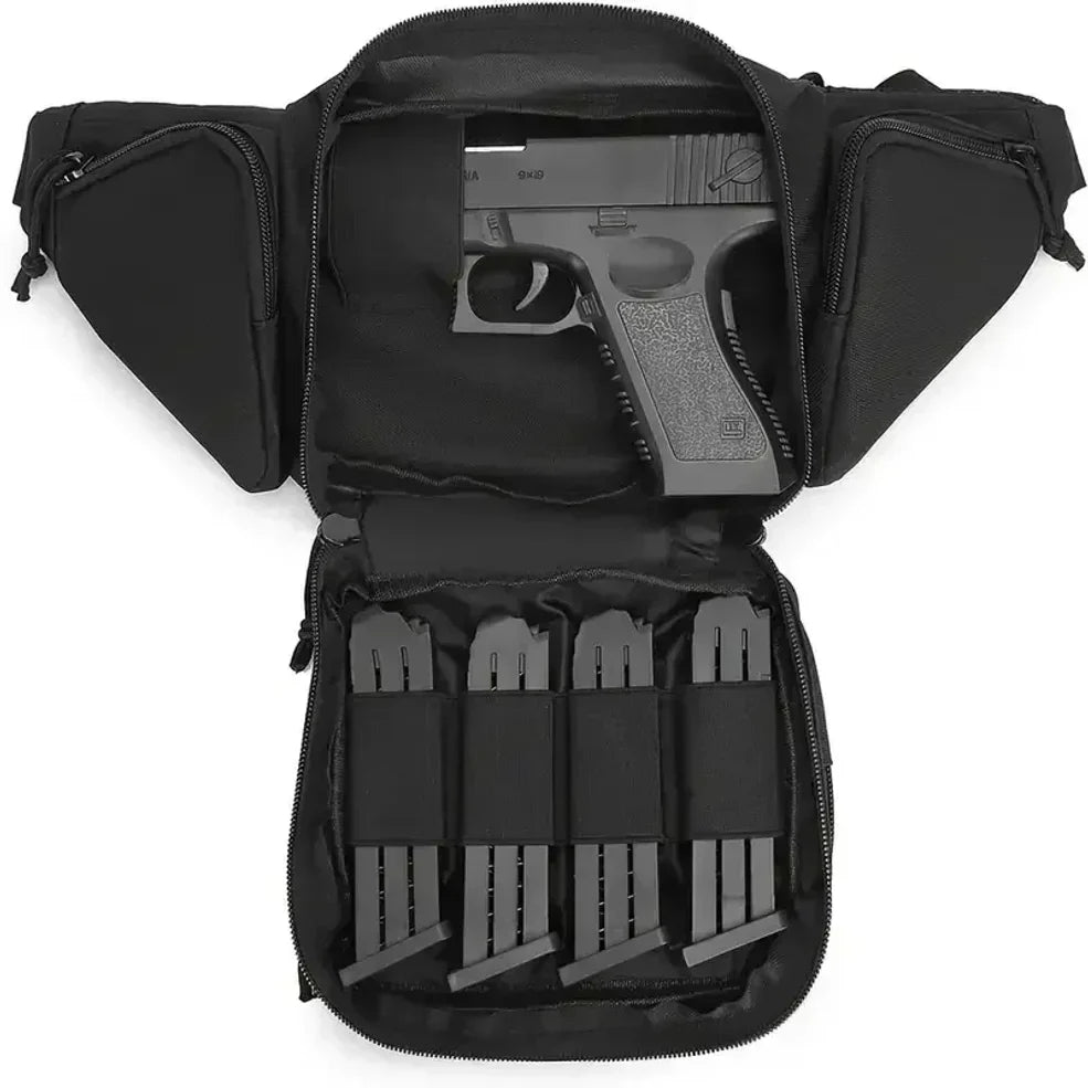 Classic Tactical Concealed Carry Fanny Pack – Durable Oxford Fabric Waist Bag with Gun Holster & Magazine Pouch, Zipper Closure