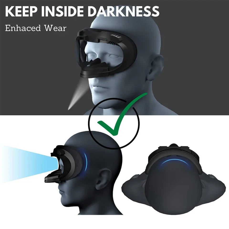 Breathable Soft Face Mask Replacement for Oculus Quest 2 — 3-in-1 Facial Interface Bracket Foam Pad Accessory