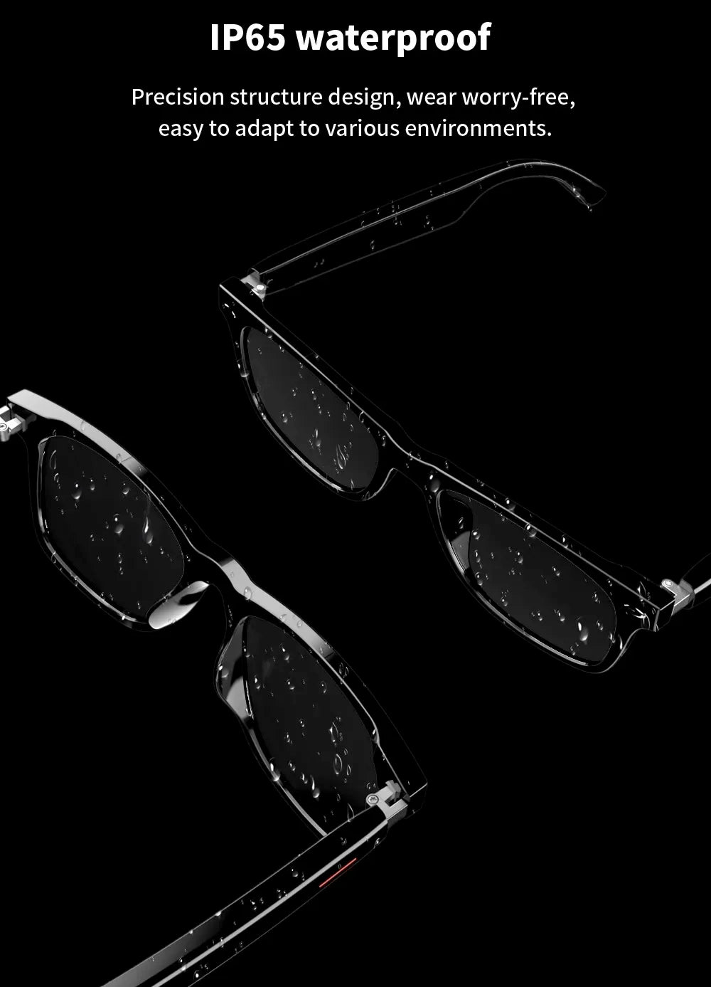 Hiwego Smart Music Sunglasses with Bluetooth Earphones – Wireless HIFI Headset for Driving & Hands-Free Calls