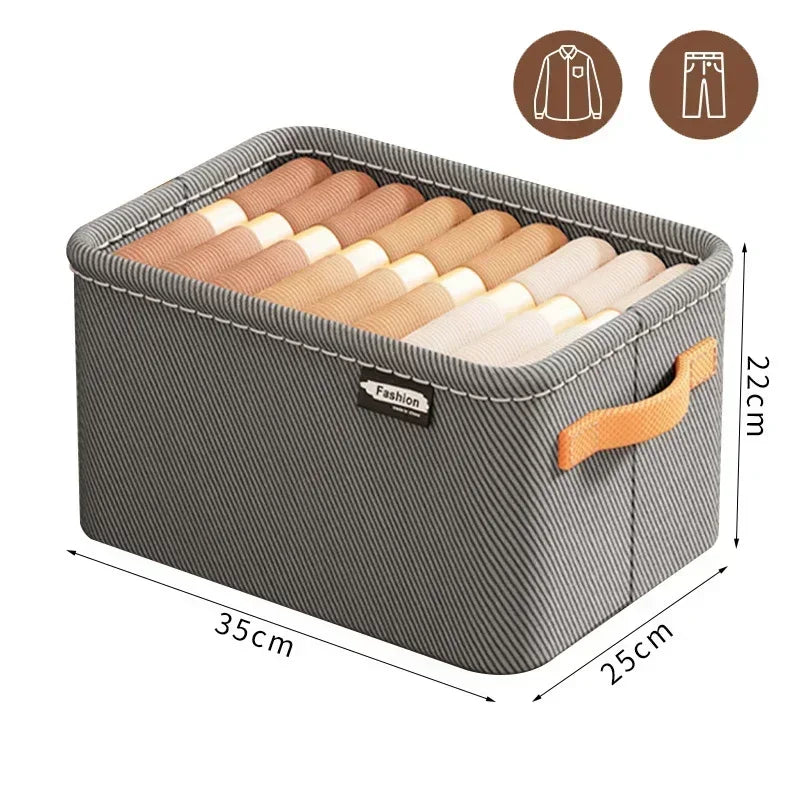 Thick Clothes Organizer Storage Box — Drawer Cabinet for Pants, Sweaters, Jeans, and Wardrobe Clothes