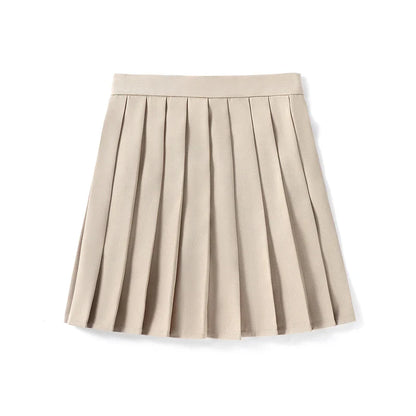 Women’s High Waist A-Line Skirt – Summer Harajuku Style Black Mini Pleated School Girl Uniform