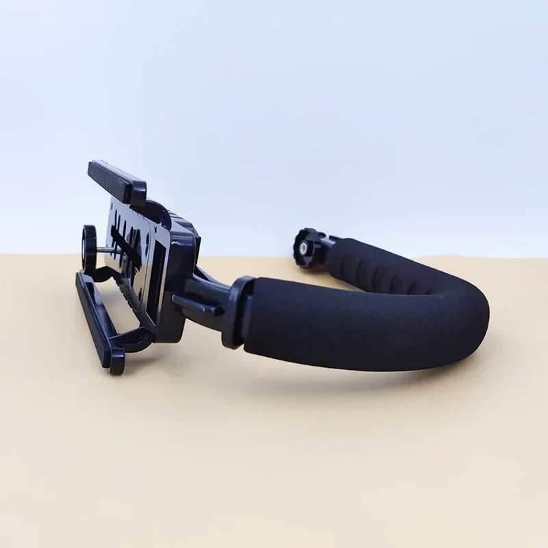 U-Shaped Handheld Camera Stabilizer — Video Grip for DSLR, Nikon, Sony, SLR, and GoPro, Portable Steadicam
