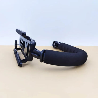 U-Shaped Handheld Camera Stabilizer — Video Grip for DSLR, Nikon, Sony, SLR, and GoPro, Portable Steadicam