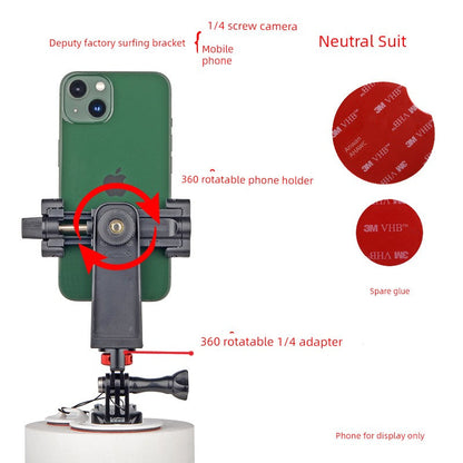 GoPro 13/12/11 Original Surfboard Base Bracket — Kayak & Paddleboard Mount for Insta360 Action 4 Accessories
