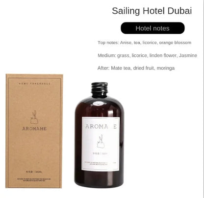 1000ml Burj Al Arab Reed Diffuser Oil - Long-Lasting Aromatherapy Fragrance for Home, Hilton & Shangri-La Hotels
