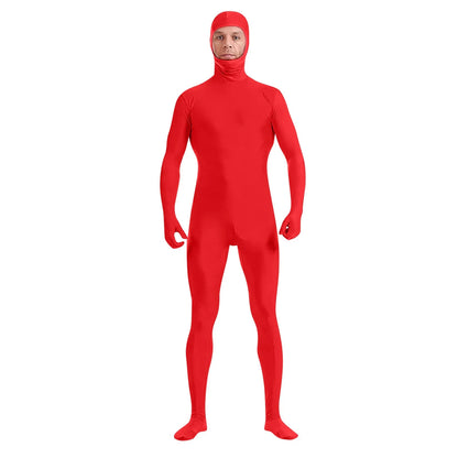 Full Body Zentai Suit for Men – Halloween Second Skin Tight Spandex Nylon Bodysuit Cosplay Costume