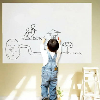 Waterproof Whiteboard Sticker – 45×100cm Reminder Message Board for Teaching, Graffiti, Painting & Notes