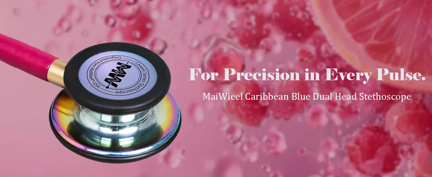 Portable Double-Sided Medical Stethoscope — Professional Cardiology Stethoscope for Doctors, Nurses, and Medical Use