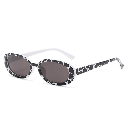 Small Frame Oval Anti-Light Glasses - Classic Plastic Decorative Eyewear for Hiking, Driving & Outdoor Travel
