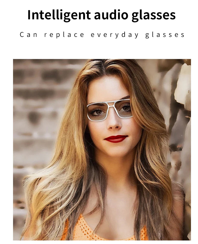 Smart Glasses GS10 – Color-Changing Bluetooth Glasses with Call, Voice Assistant, Camera & Music Playback for Men & Women