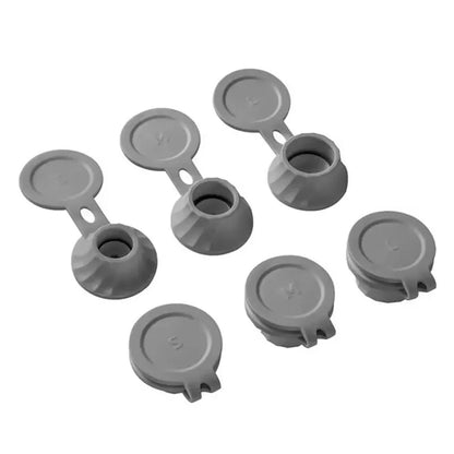 3/6PCS Bottle Emptying Caps with Adapters – 3 Sizes Inverted Flipping Bottle Transfer Connectors