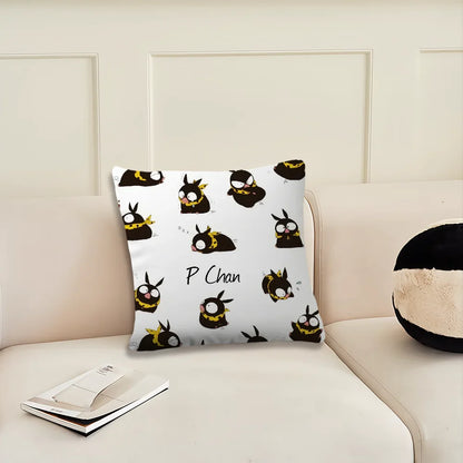 Anime Cute Ranma P-chan & Ryoga Pig Cushion Cover – Sofa, Bedroom & Office Pillow Case for Nap Time