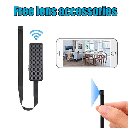 HD 1080P Mini WiFi Camera DIY Module — Nanny Cam with Wide-Angle, Motion Detection, Alarm, Recording, and Phone App Support