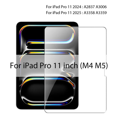 Tempered Glass Screen Protector for iPad — Compatible with iPad Pro, Air, Mini (6th–13th Gen, 11–12.9")