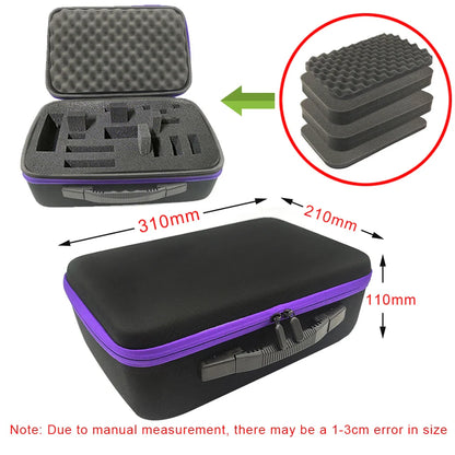 DIY Foam Hard Carry Case Storage Bag – Shockproof Travel Zipper Organizer for Camera & Outdoor Tool Accessories