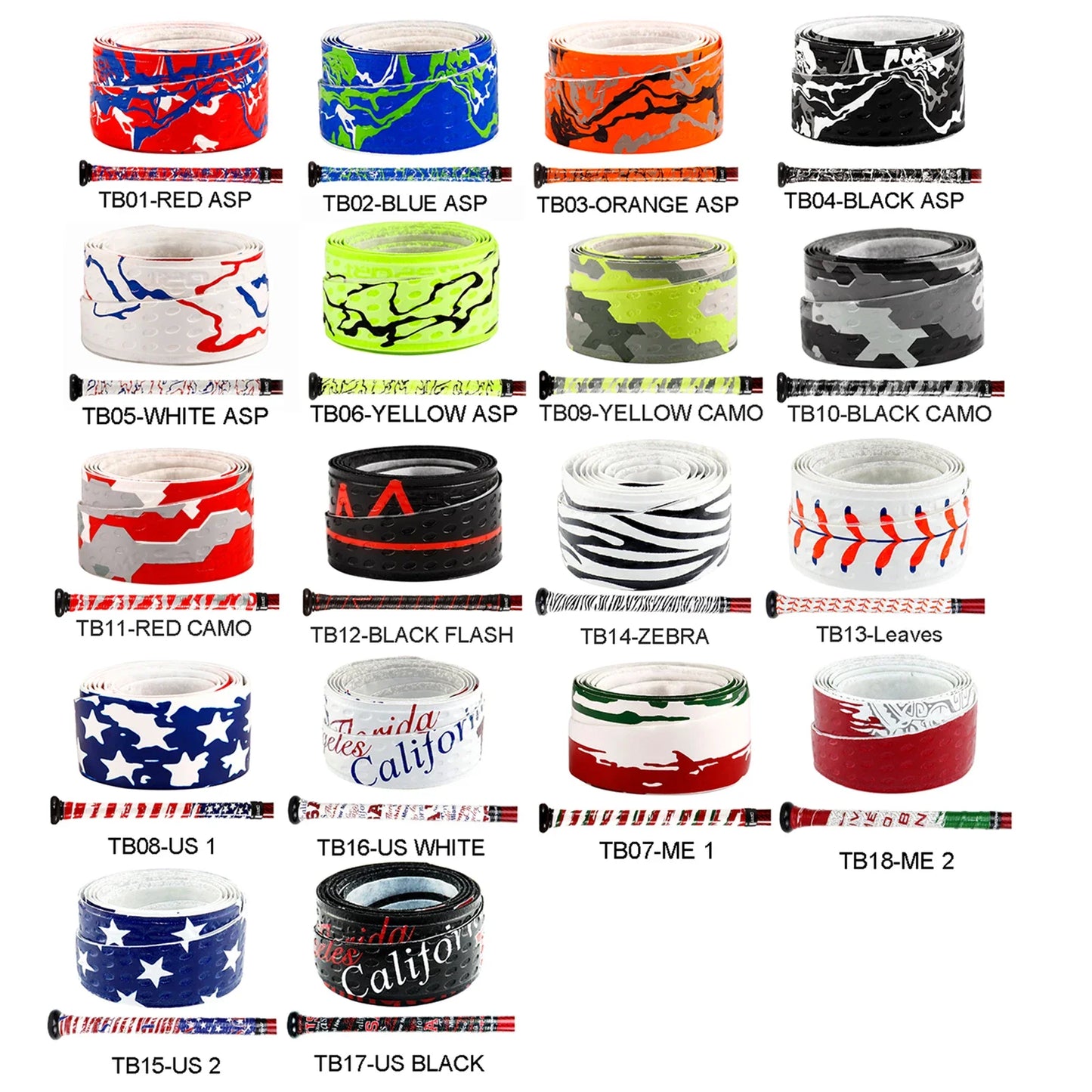 AMASPORT Baseball Bat Grip Tape – Anti-Slip Sweatband for Softball, 5/10/20pcs Sports Accessories