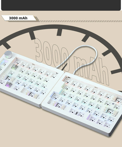 GMK70 Split Mechanical Keyboard Kit – Hot-Swappable, Ergonomic Customizable with QMK/VIA Support
