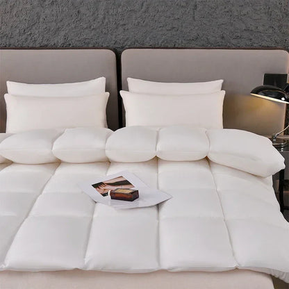 Feather Goose Down Duvet – Warm Winter Thick Quilts, Down-Filled Comforters for Single, Double, Queen & King Size Beds