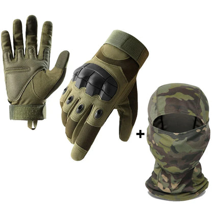 Moto Men’s Full Finger Motorcycle Gloves – Black Touchscreen Motorbike & Motocross Riding Protective Gear