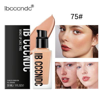 Flawless All-Day Waterproof Concealer & Foundation – 6-Color Full Coverage Moisturizing Makeup for Women