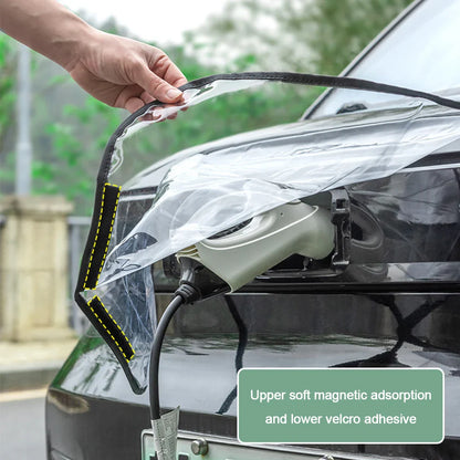 Electric Vehicle Charger Port Cover – Rainproof and Dustproof Outdoor Protection for Tesla Model 3/Y Sedan SUV Car Accessories