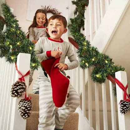 2.7M Christmas Garland – Artificial Pine Rattan Wreath for Tree, Home, Wall, Door & Fireplace Decor