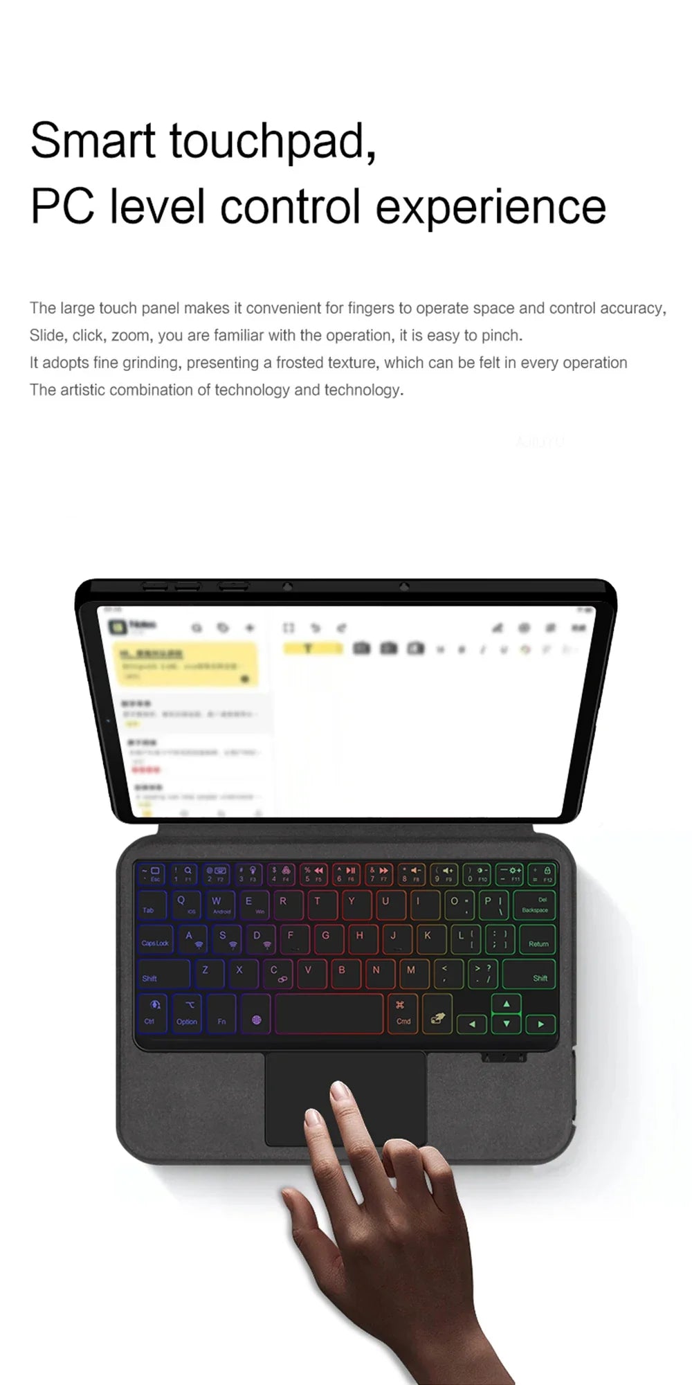 Magic Backlit Keyboard Case for Lenovo Legion Y700 2025 (3rd Gen) – 8.8" TB321FU Gaming Tablet Cover