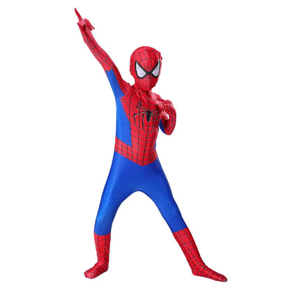 Kids Spiderman Costume – Miles Morales Superhero 3D Zentai Bodysuit Jumpsuit for Boys & Girls, Halloween Cosplay Outfit