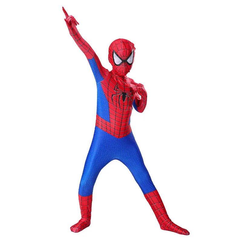 Spiderman Cosplay Jumpsuit for Kids – Miles Morales Superhero Costume, Halloween & Carnival Zentai Bodysuit