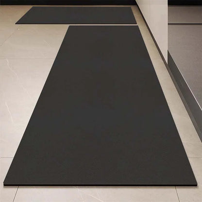 Luxury PVC Leather Kitchen Mat – Waterproof, Non-Slip, Washable Floor Rug for Home Decoration