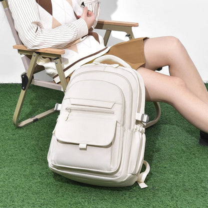 Multi-Layer Waterproof Oxford Backpack - Large Capacity, Stylish Commuter and Student Bag for Out-of-Town Travel