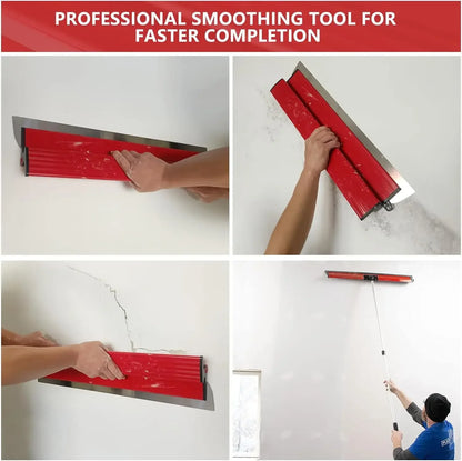 25cm/40cm Drywall Smooth Trowel Brush — Flexible Blade Spray Paint Finishing Putty Building Wall Material Tool