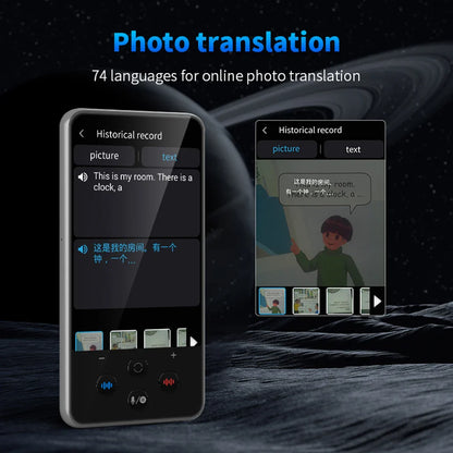 S85 Pro Language Translator Device – 138 Languages, Voice & Video Recording, Offline Translation, 8GB, 2000mAh