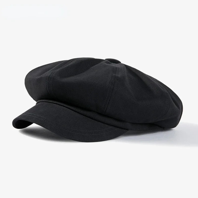 Fashion Beret Hat for Men and Women - Spring Summer Versatile Classic Casquette, Retro Octagonal Painter Sun-Cap for Teens
