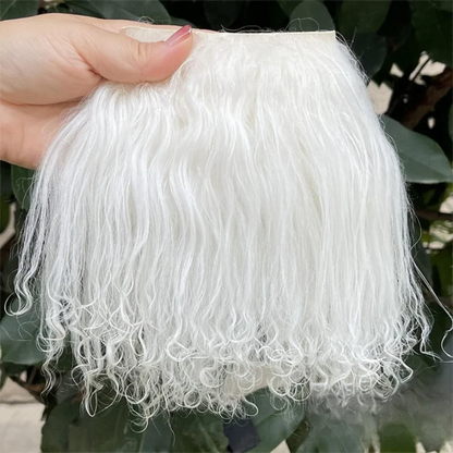 Mongolia Fur Sheepskin Curly Hair Extensions — Cute Wool Texture Wigs for SD, Blyth & BJD Dolls