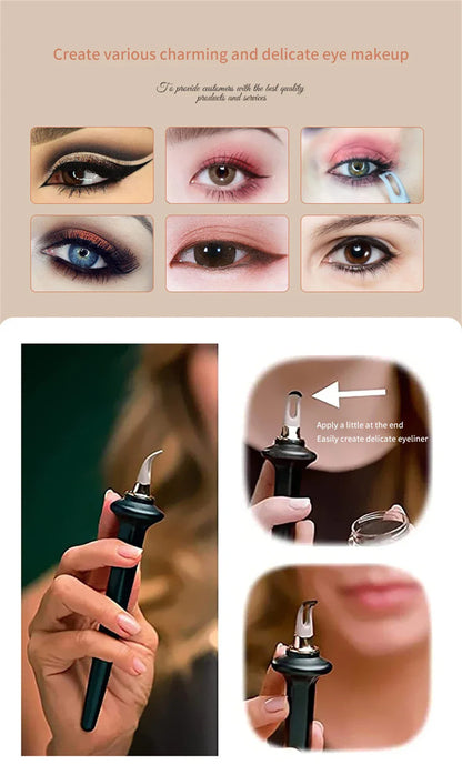 Silicone Eyeliner Brush - No-Skip, Easy Applicator for Beginners - Durable Makeup Tool for Perfect Eyes