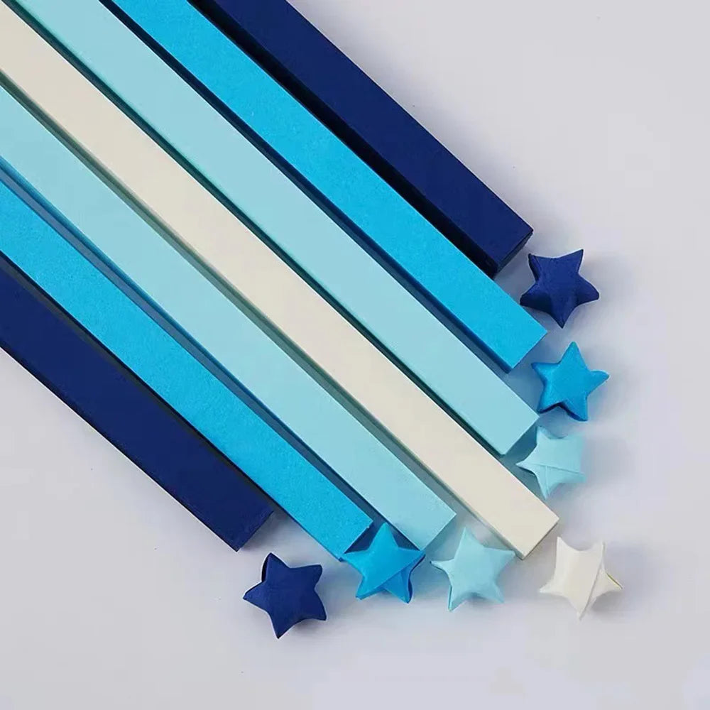 540pcs Double-Sided Origami Star Paper for Lucky Stars DIY Crafts & School Projects
