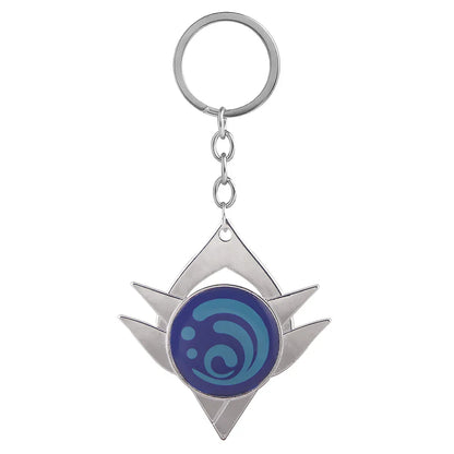 Genshin Impact Venti Eye Keychain 1:1 – Luminous Anime Cosplay Key Ring Backpack Pendant Gaming Accessories Gift