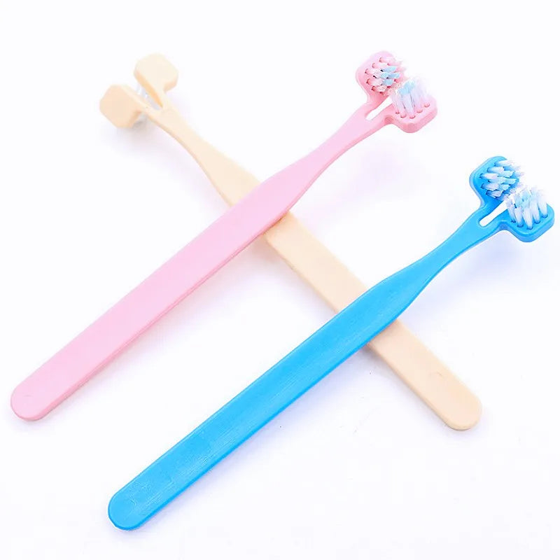 Double Sided Dog Toothbrush Set - 2pcs Pet Oral Care Toothbrushes for Teeth Cleaning and Dental Hygiene