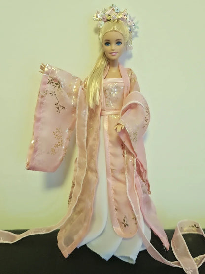 1/6 Scale Hanfu Fairy Princess Costume – Ancient Outfit for 12-Inch Female Action Figure Body