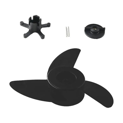 3-Blade Electric Boat Propeller – Outboard Trolling Motor Propeller with Fastening Nut