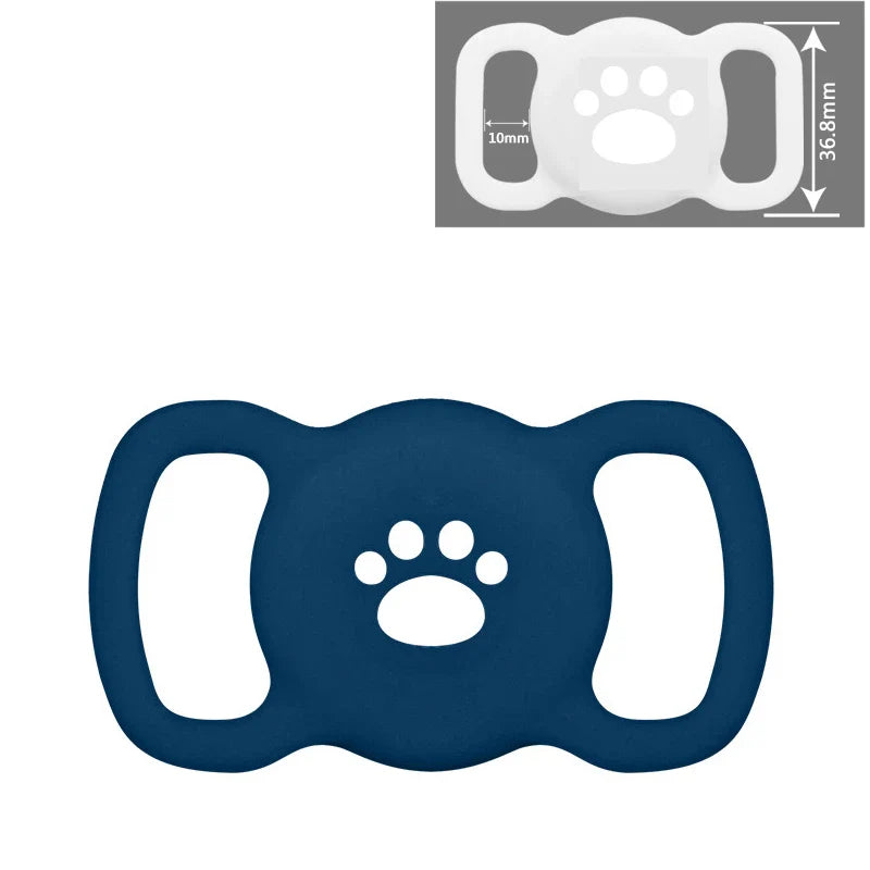 Airtag Dog Collar Holder – Silicone Protective Case for Apple AirTag, Full Body Cover Fits All Collar Sizes