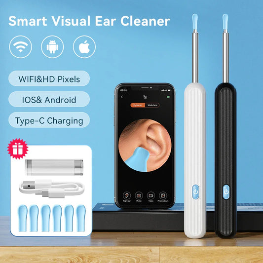 Wireless Ear Wax Cleaner with Camera – Safe Earwax Removal Endoscope with LED Light, Ear Cleaning Tool for Ear Care